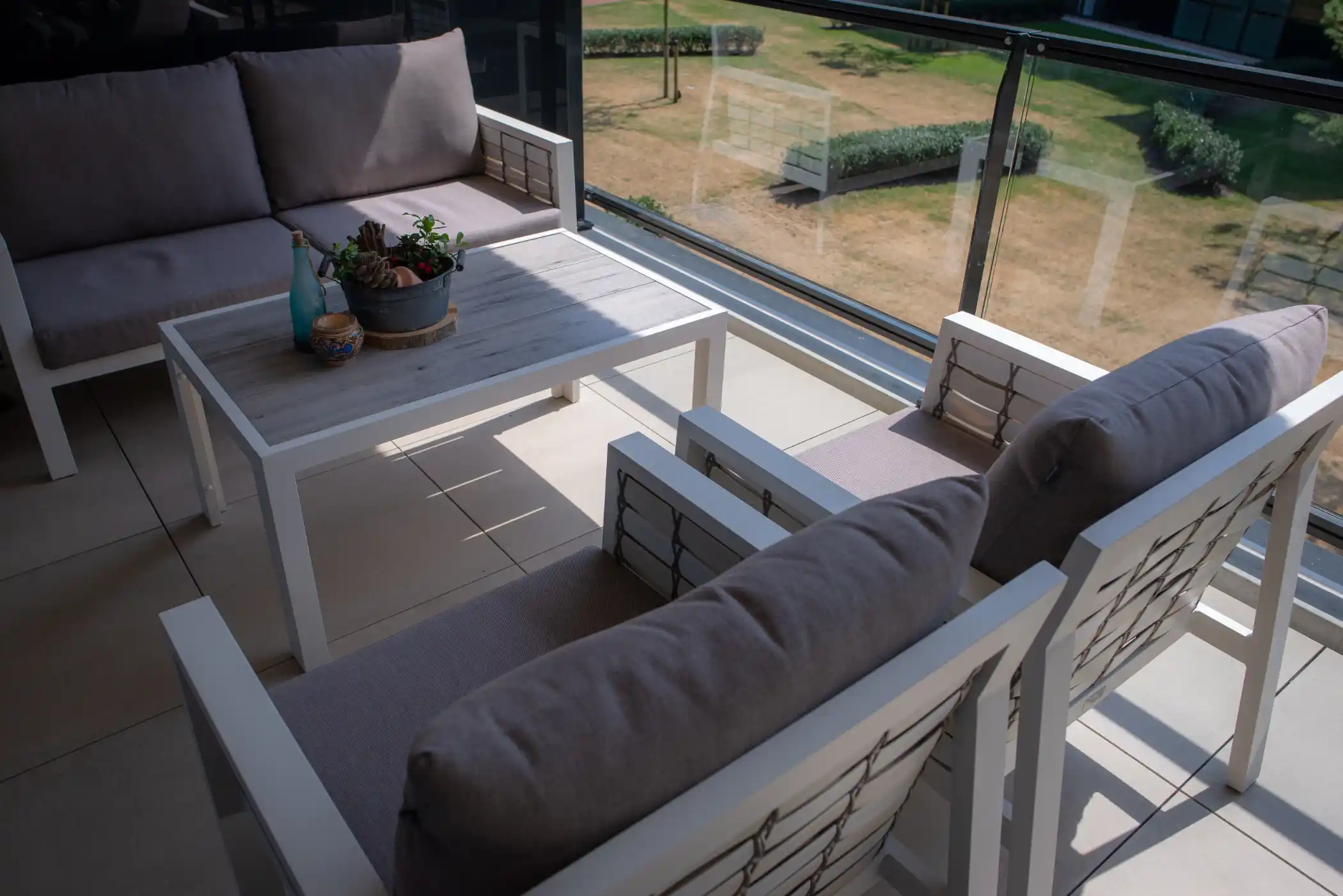 loungeset op balkon