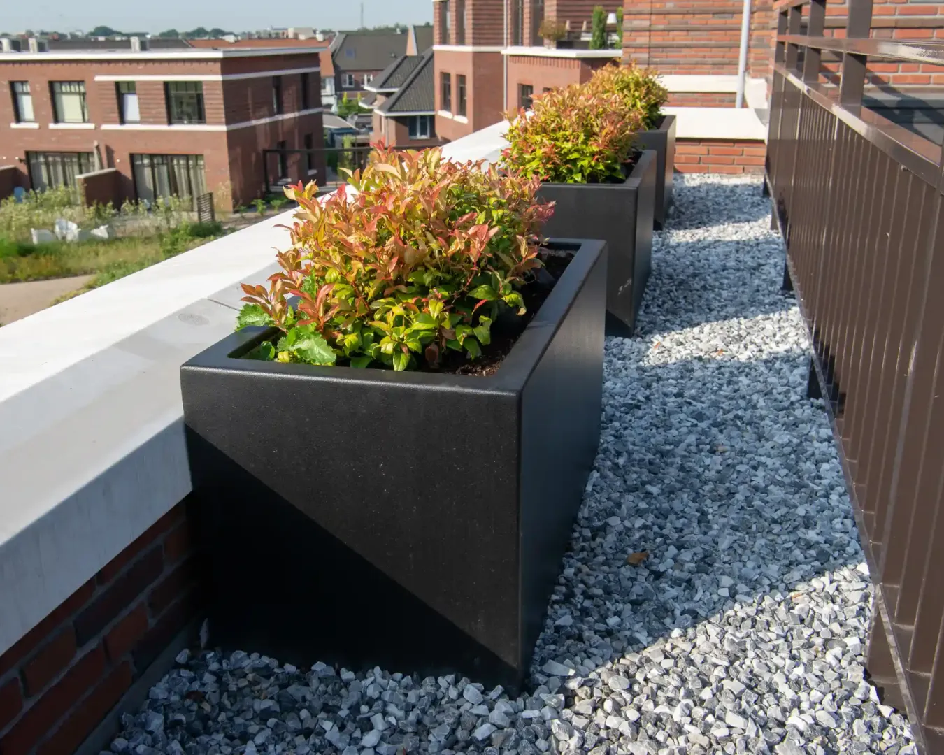 Dakterras bij nieuwbouw in Amersfoort