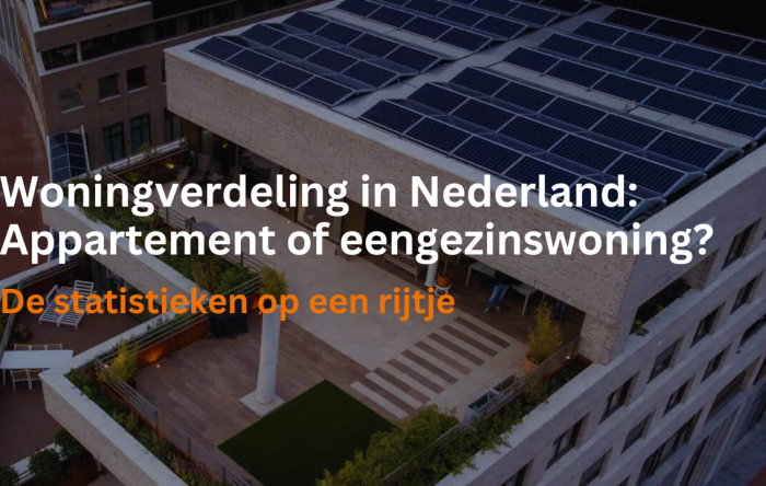 Woningverdeling in Nederland 2023: Appartement of eengezinswoning?