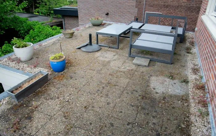 Een dakterras aanleggen op een plat dak