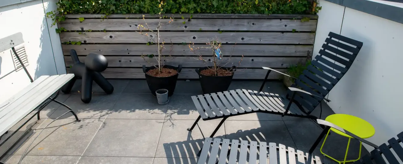 Dakterras op voormalig R.K. ziekenhuis Haarlem